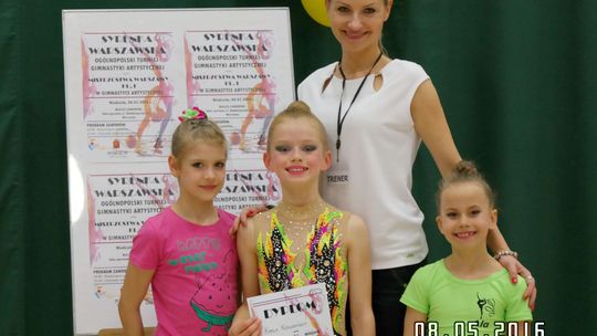 Sukces naszych gimnastyczek w Warszawie