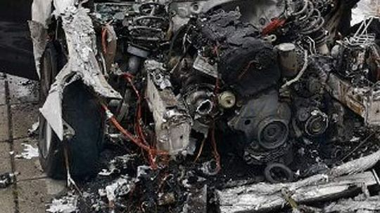 Tak doszczętnie spłonął 