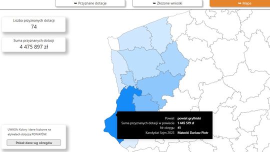 Tak przepływały miliony z Funduszu Sprawiedliwości. Na dopieszczanie wyborców jednej partii [MAPA]