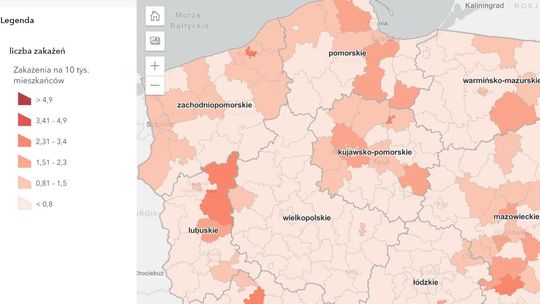 Takiej mapy zakażeń jeszcze nie było!