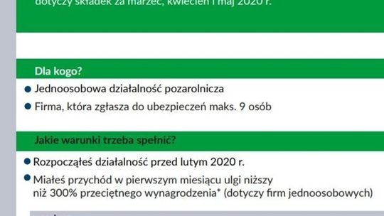 Tarcza Antykryzysowa – wsparcie z ZUS