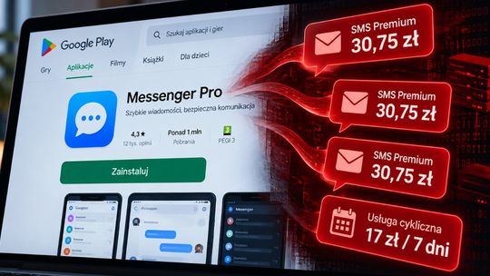 Fałszywe aplikacje w Google Play czyhały na Polaków. CERT ujawnia oszustwo na płatne SMS-y