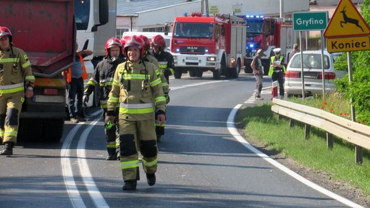 To on spowodował karambol na wjeździe do Gryfina