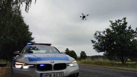 To ten dron "kosił" kierowców w naszym powiecie
