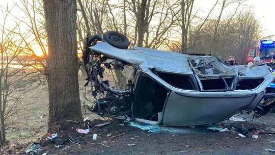 Auto uderzyło w drzewo. Ranni walczą o życie