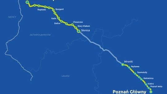Trasa kolejowa Poznań-Szczecin będzie przebudowana