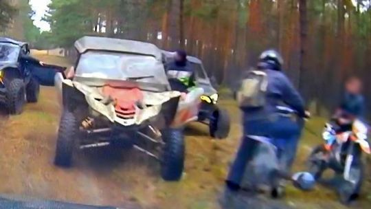 Uciekali quadami, ale trzech wpadło. Zasadzka w lesie