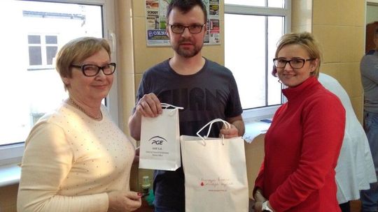 Uroczysta akcja poboru krwi w Ekipowym Punkcie Poboru w Gryfinie - relacja