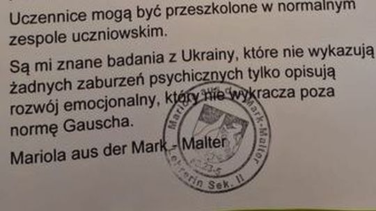 Urzędnicza hipokryzja? Starostwo nie chce przyjąć do szkoły ukraińskiej młodzieży?