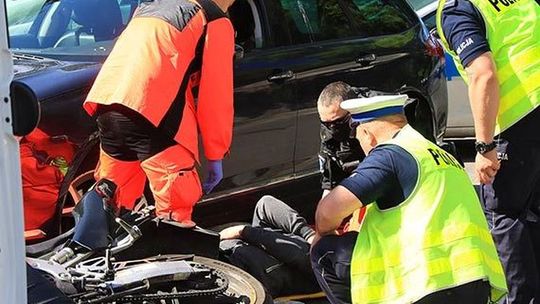 W Gryfinie niedaleko siedziby policji nie ustąpił przejazdu motocykliście W Gryfinie niedaleko siedziby policji nie ustąpił przejazdu motocykliście