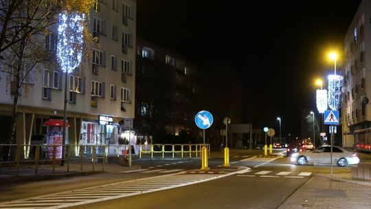 W Gryfinie pojawiły się pierwsze świąteczne lampki