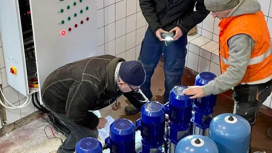 W stacji uzdatniania wody musieli wymienić hydrofor