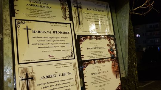 W trudnych czasach żegnamy kolejnych mieszkańców