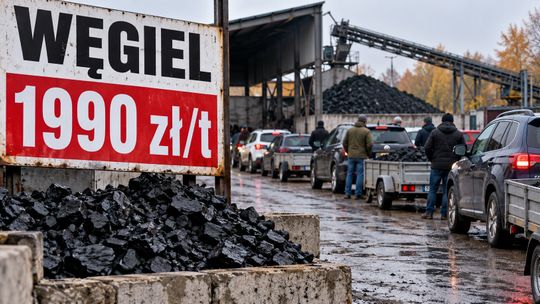 Węgiel drożeje przed zimą. Sklep PGG wyprzedany, a cena za tonę dochodzi na północy do 2100 zł