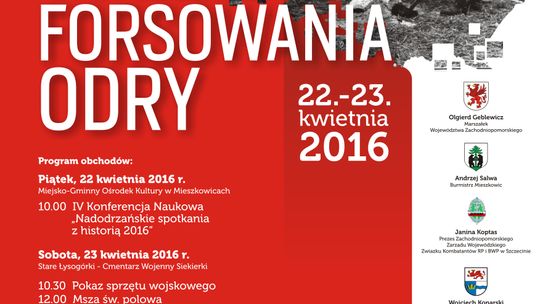 Weź udział w uroczystościach 71. rocznicy forsowania Odry