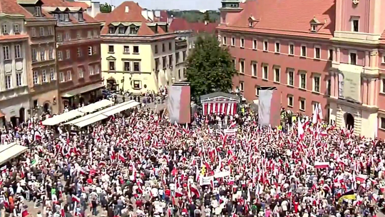 Wielki Marsz za Polską zwolenników Nawrockiego Wielki Marsz za Polską zwolenników Nawrockiego