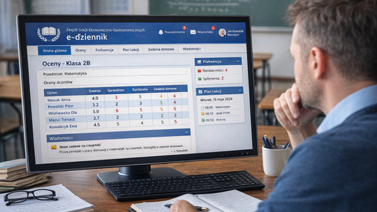 Włamał się do e-dziennika i wystawił uczniom oceny. Reakcja MEN