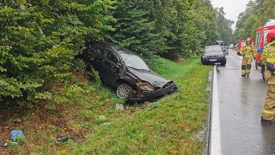 Wpadła w poślizg, gdy próbowała ominąć drzewo