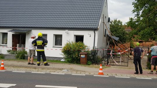 Wybuchła butla z gazem. Dom został zniszczony