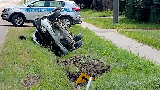 Wylądowała w rowie:. Kulisy wypadku pod Widuchową oraz apel policji do kierowców