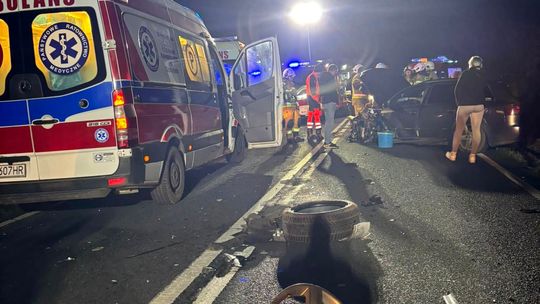 Wypadek! Jedna osoba w szpitalu