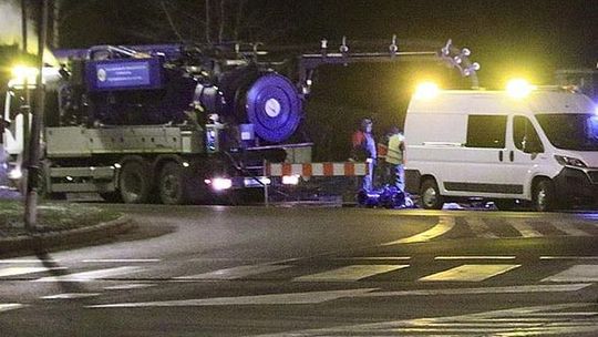 Wypadek koło wiaduktu