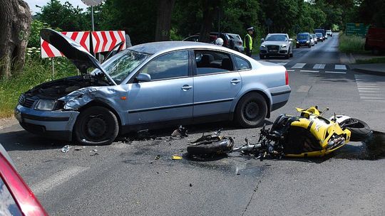 Wypadek na Wojska Polskiego w Gryfinie