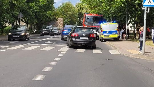 Wypadek w centrum. Kobietę przewieziono do szpitala