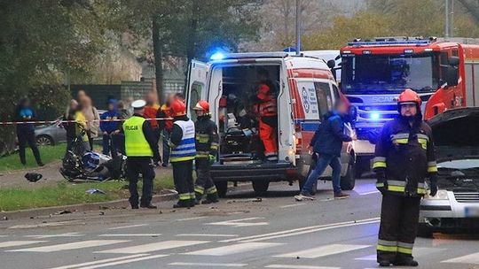 Wypadek w okolicy przejazdu kolejowego