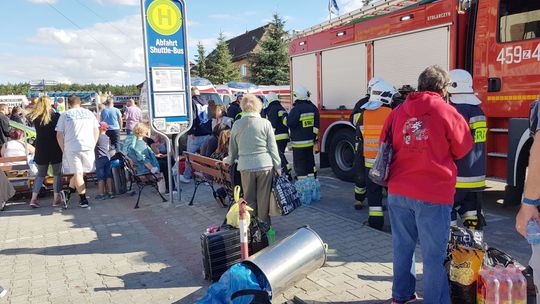 Wypadek z udziałem autobusu w Osinowe Dolnym - relacja strażaków