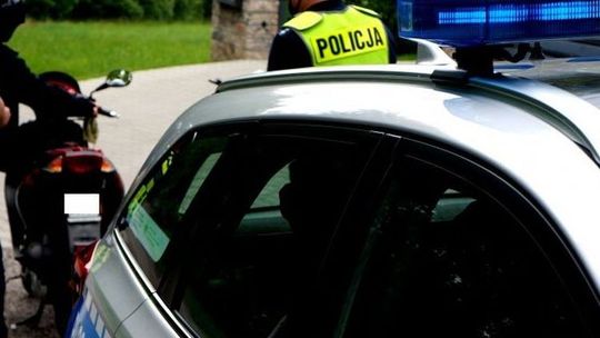 Z promilami na motorowerze. Nawet nie protestował