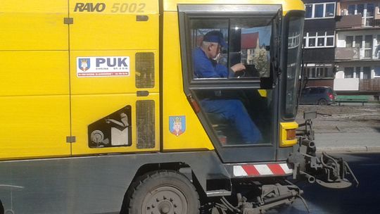 Zamiatarka pracowała pełną parą