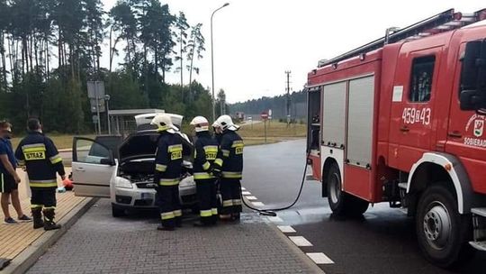 Zapalił się samochód