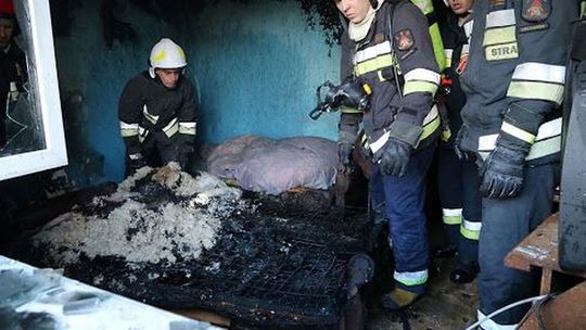 Zapalił się telewizor. O krok od tragedii