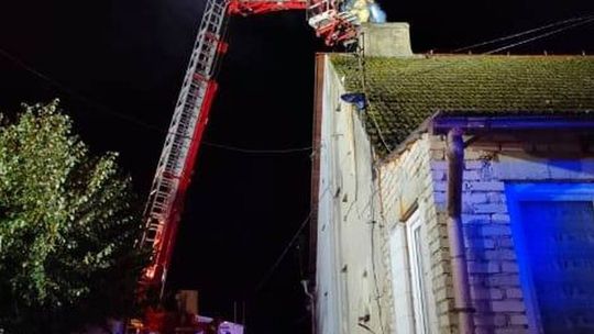 Zapaliła się sadza