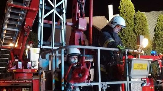 Zapaliła się sadza w kominie Zapaliła się sadza w kominie