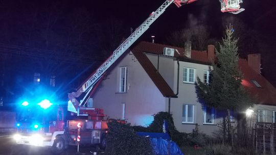 Zapaliła się sadza. Wezwano strażaków Zapaliła się sadza. Wezwano strażaków