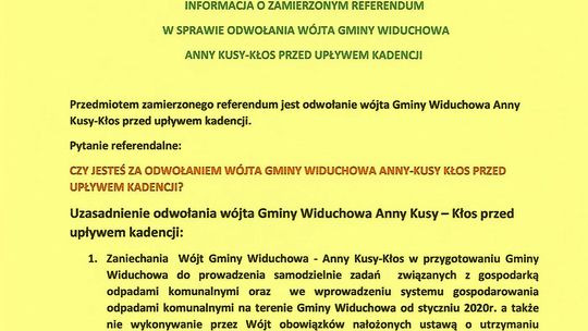 Zapowiedzieli referendum w gminie. Papiery złożone u komisarza wyborczego