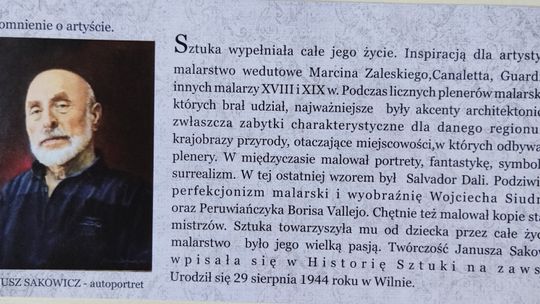 Zaproszenie na wystawę malarstwa Janusza Sakowicza