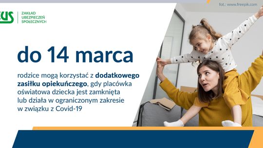 Zasiłek opiekuńczy przez kolejne 2 tygodnie