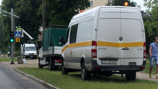 Zatarasowane przejście na Łużyckiej