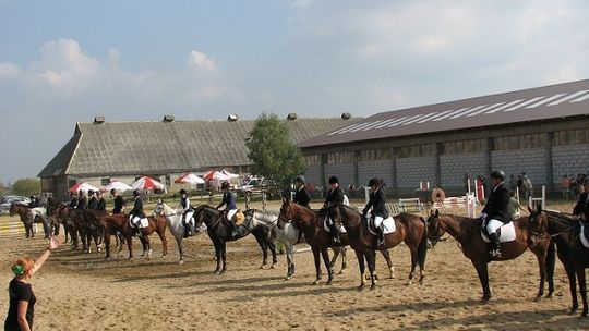 Zawody w ujeżdżaniu i skokach oraz rzuty podkową