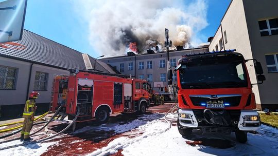 Zdawali maturę, gdy nagle wybuchł pożar