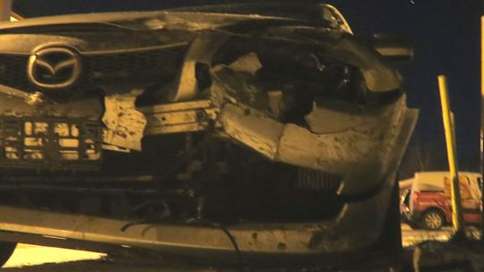 Zderzenie mazdy z volkswagenem