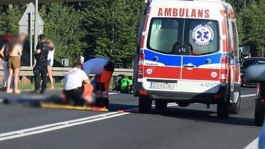 Zderzyły się dwa motocykle