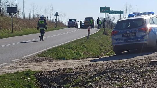 Zderzyły się dwa samochody. Akcja straży pożarnej