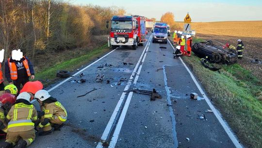 Zderzyły się samochody między Gryfinem a Widuchową. Są ranni [ZDJĘCIA]