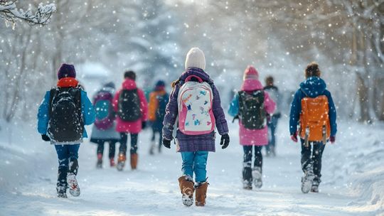 Zimowe warunki zamykają szkoły. Kiedy dyrektor może odwołać lekcje?