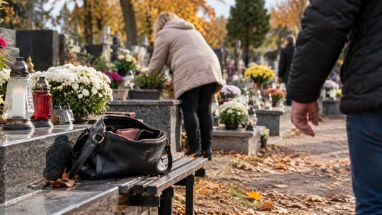Policja zatrzymała osoby podejrzane o ograbianie cmentarzy. Złodziejowi wystarczy moment