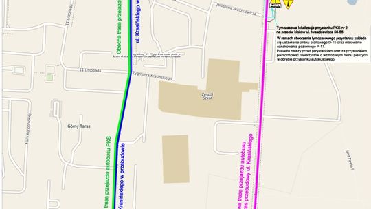 Zmiana trasy i przystanków autobusu nr 1 